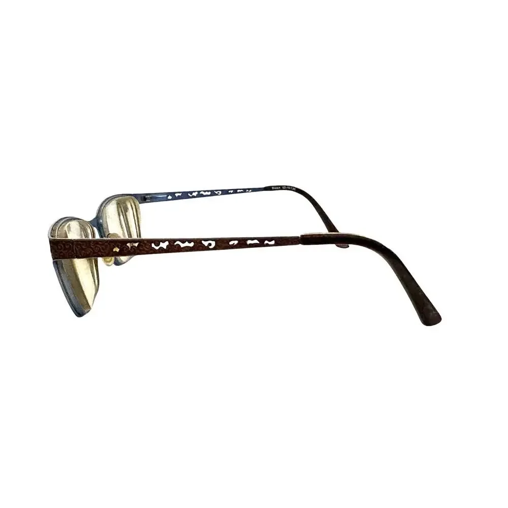 LA SCALA 821 BROWN BLUE AUTHENTIC EYEGLASSES FRAMES 52-16-135